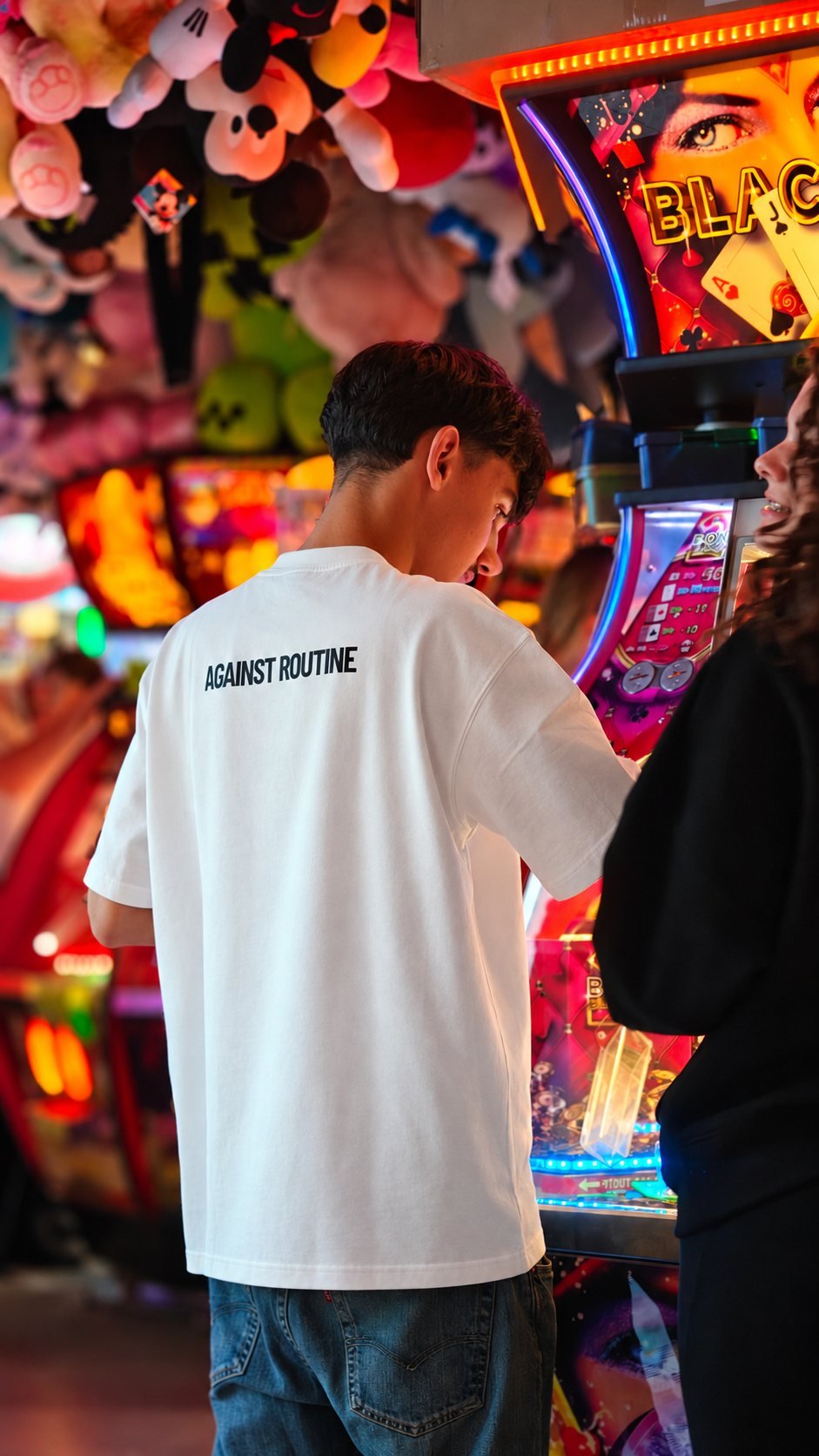 Against Routine — HUYS oversized T-shirt